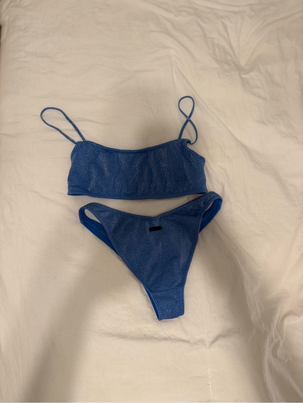 Triangl blue sparkle bikini